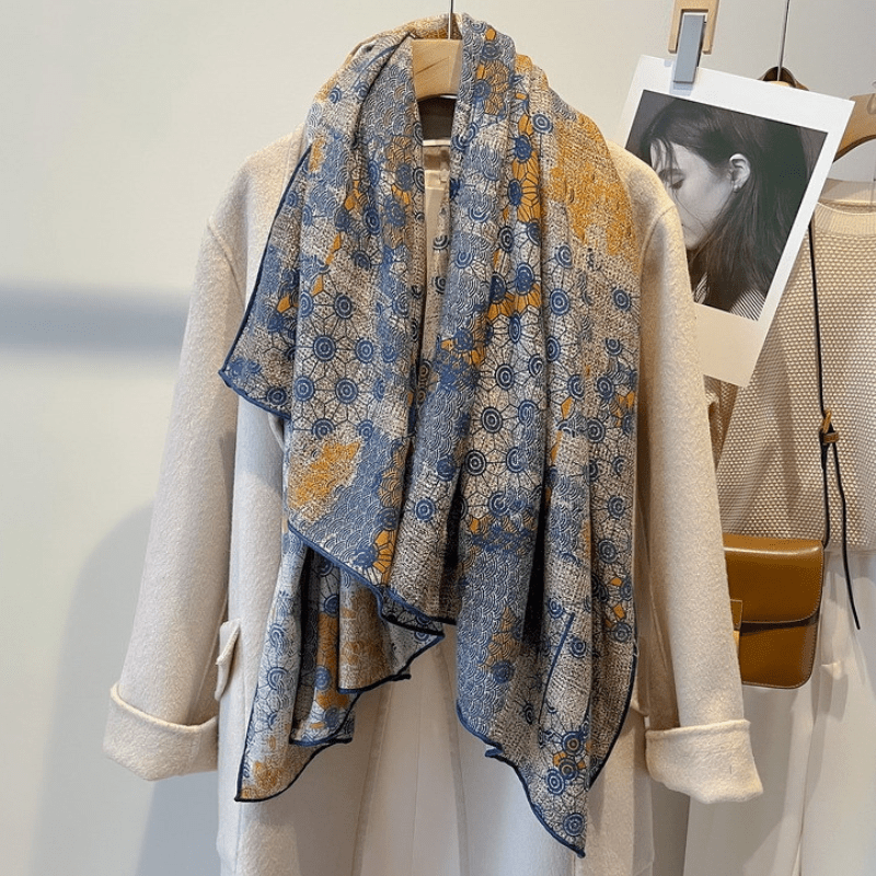 Orion - Printed Wool Scarf - Hilltop Nord