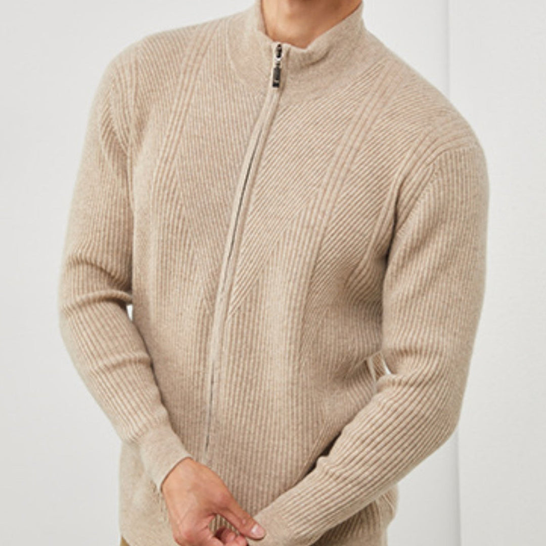 Skyward – Cashmere Zip - Up Sweater - Hilltop Nord