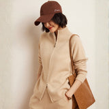 Crestflow – Cashmere Wool Zip Cardigan - Hilltop Nord