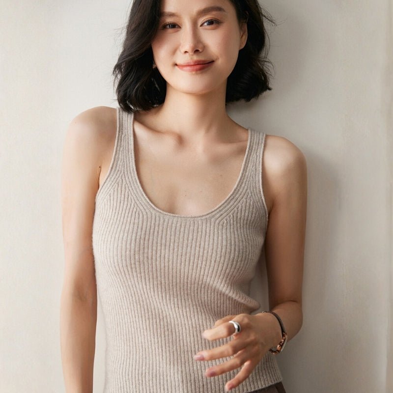 Fiona – Cashmere Wool Tank Top - Hilltop Nord