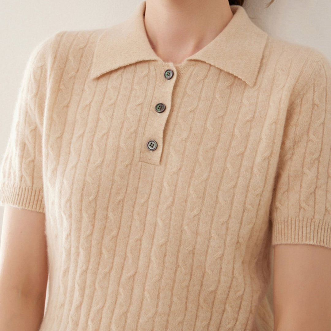 Solstice – Cashmere Wool Polo - Hilltop Nord