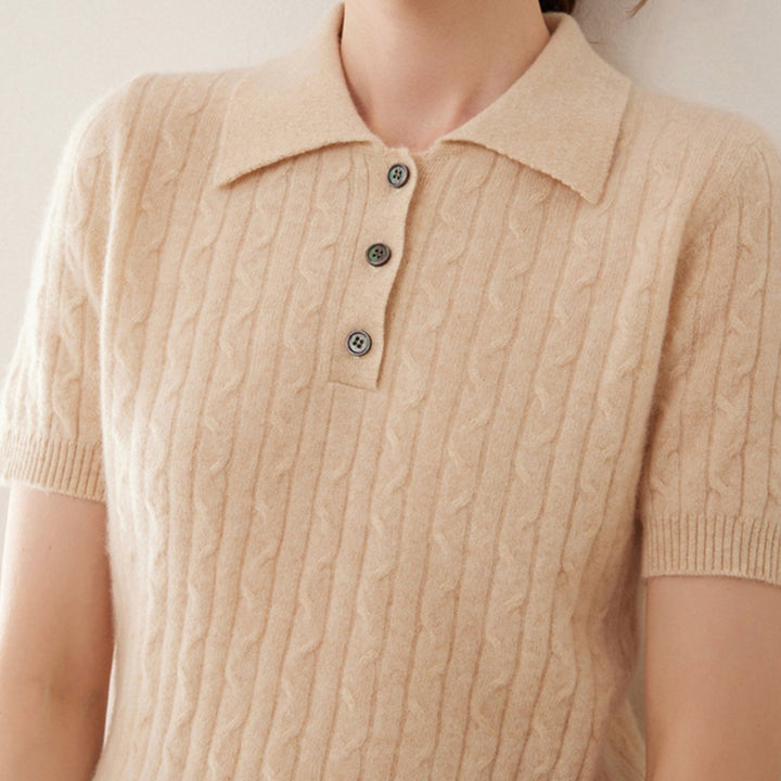 Solstice – Cashmere Wool Polo - Hilltop Nord