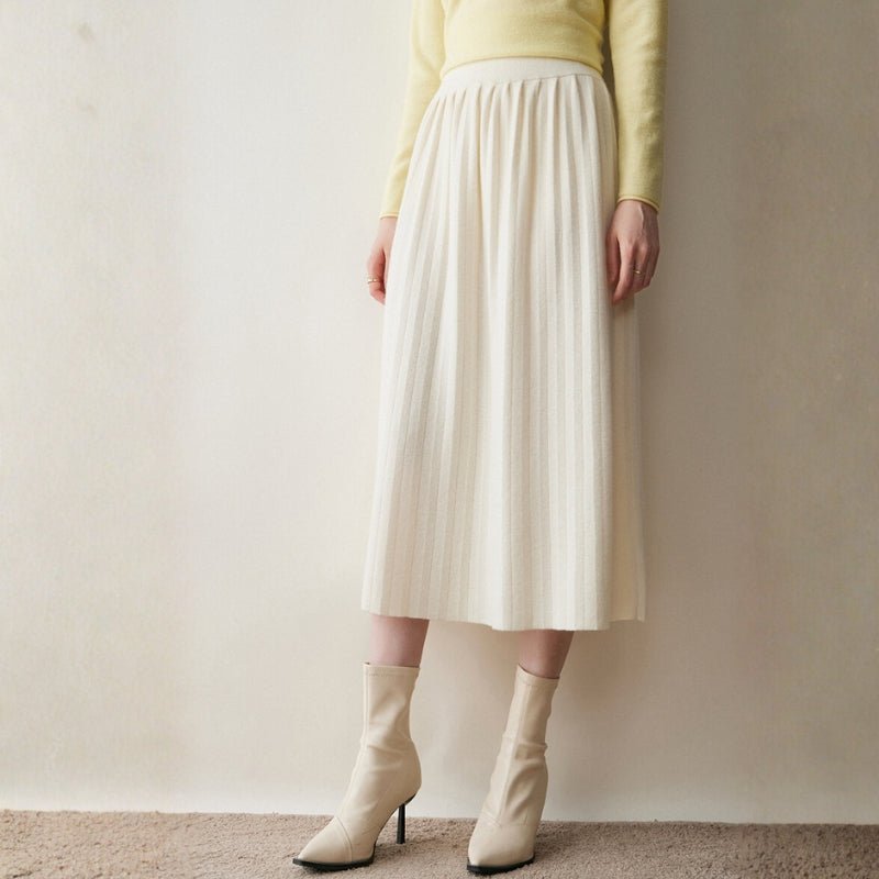 Hearthfold – Cashmere Wool Skirt - Hilltop Nord