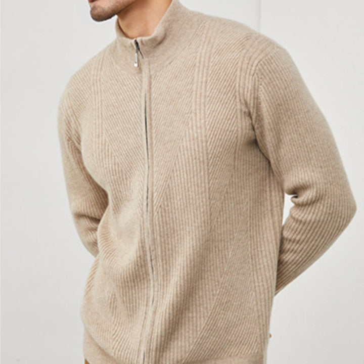 Skyward – Cashmere Zip - Up Sweater - Hilltop Nord
