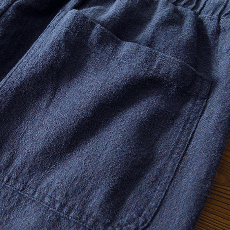 Rivo – Ramie Cropped Pants - Hilltop Nord