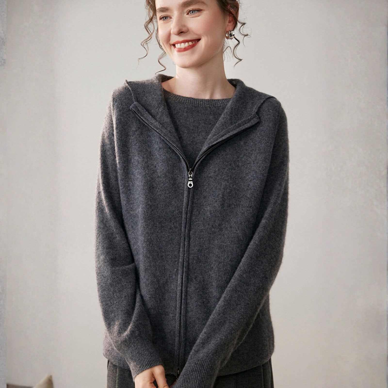 Emberford – Cashmere Wool Hooded Vest - Hilltop Nord