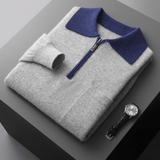 Weston - Cashmere Wool Zip Sweater - Hilltop Nord