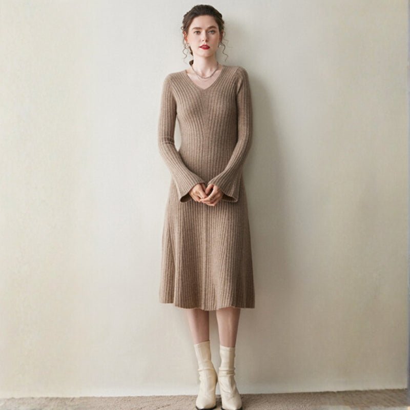 Fjordline – Cashmere Wool Dress - Hilltop Nord