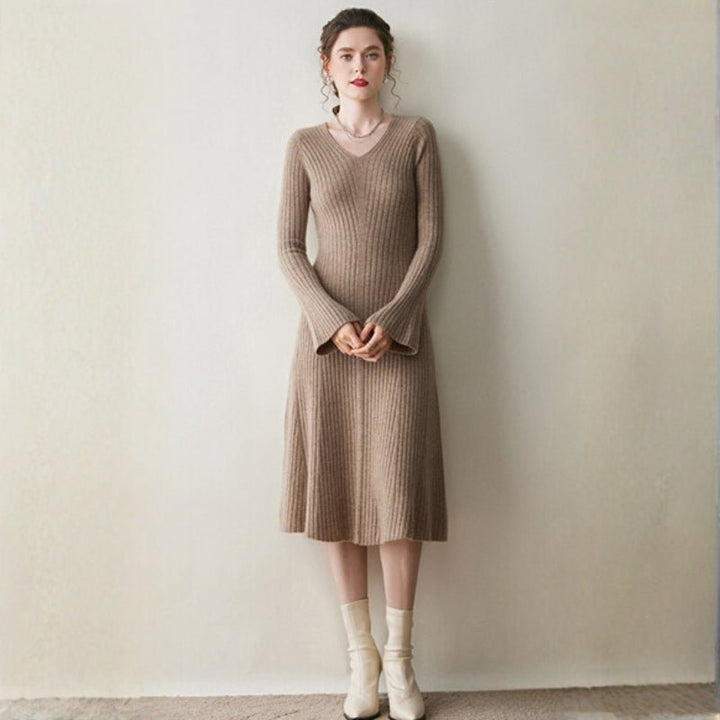 Fjordline – Cashmere Wool Dress - Hilltop Nord