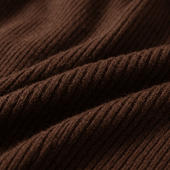 Elise - Worsted Wool Polo Knit - Hilltop Nord