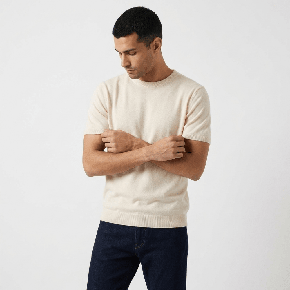 Merino Wool Crewneck Tee - Hilltop Nord