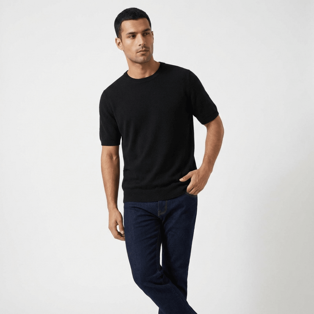 Merino Wool Crewneck Tee - Hilltop Nord