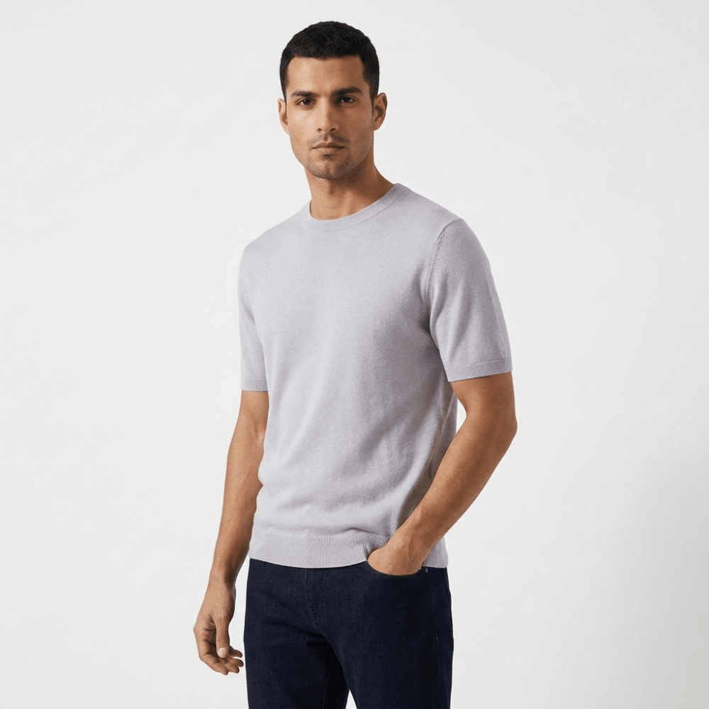 Merino Wool Crewneck Tee - Hilltop Nord