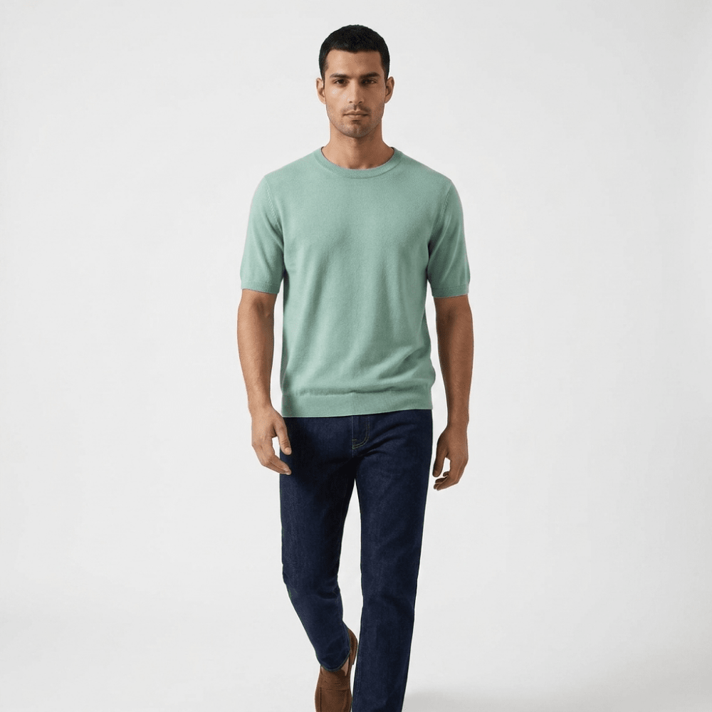Merino Wool Crewneck Tee - Hilltop Nord
