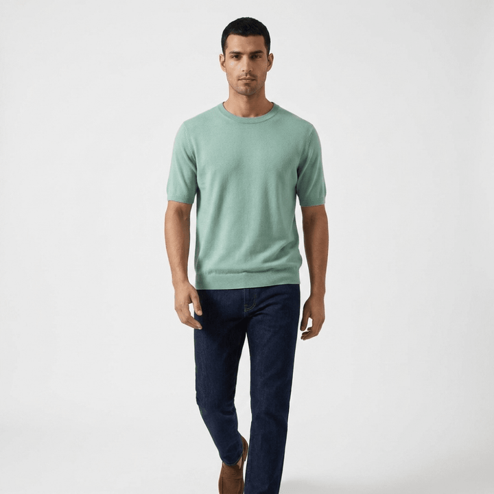 Merino Wool Crewneck Tee - Hilltop Nord