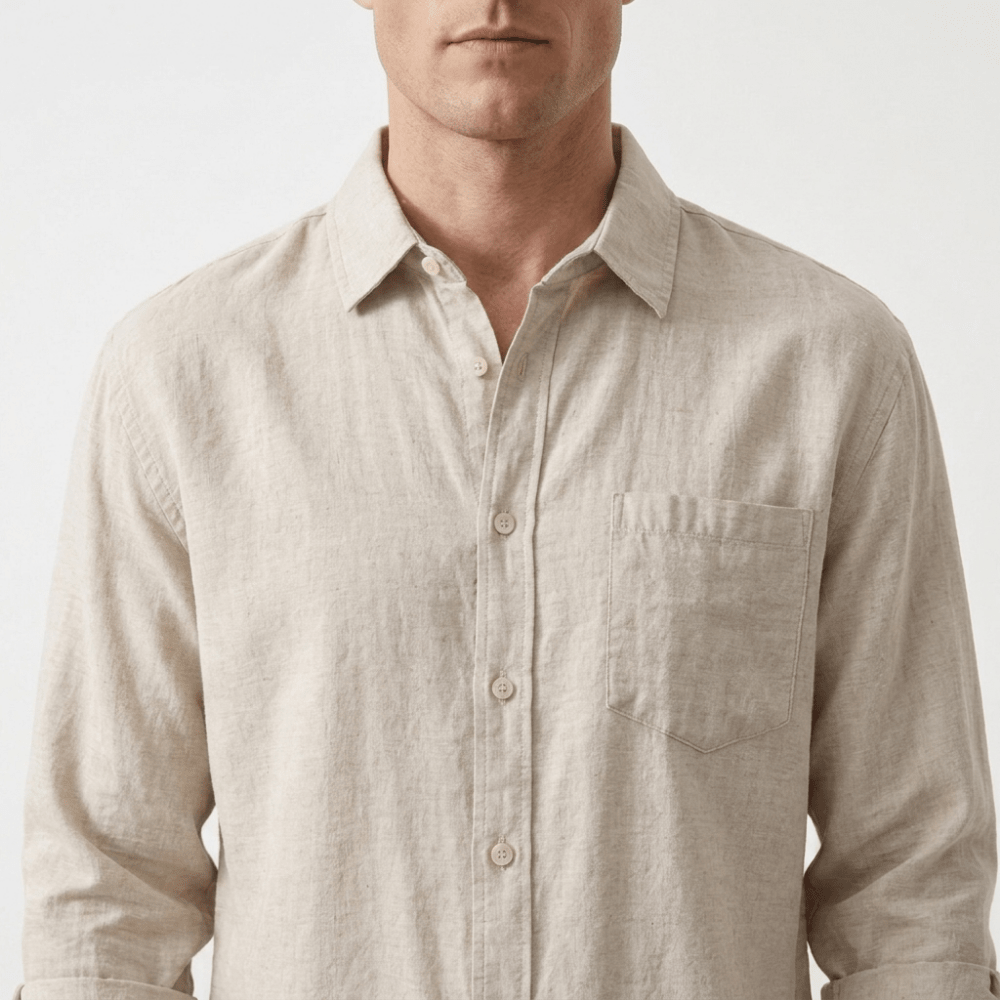Coastline - Linen Button-Up - Hilltop Nord