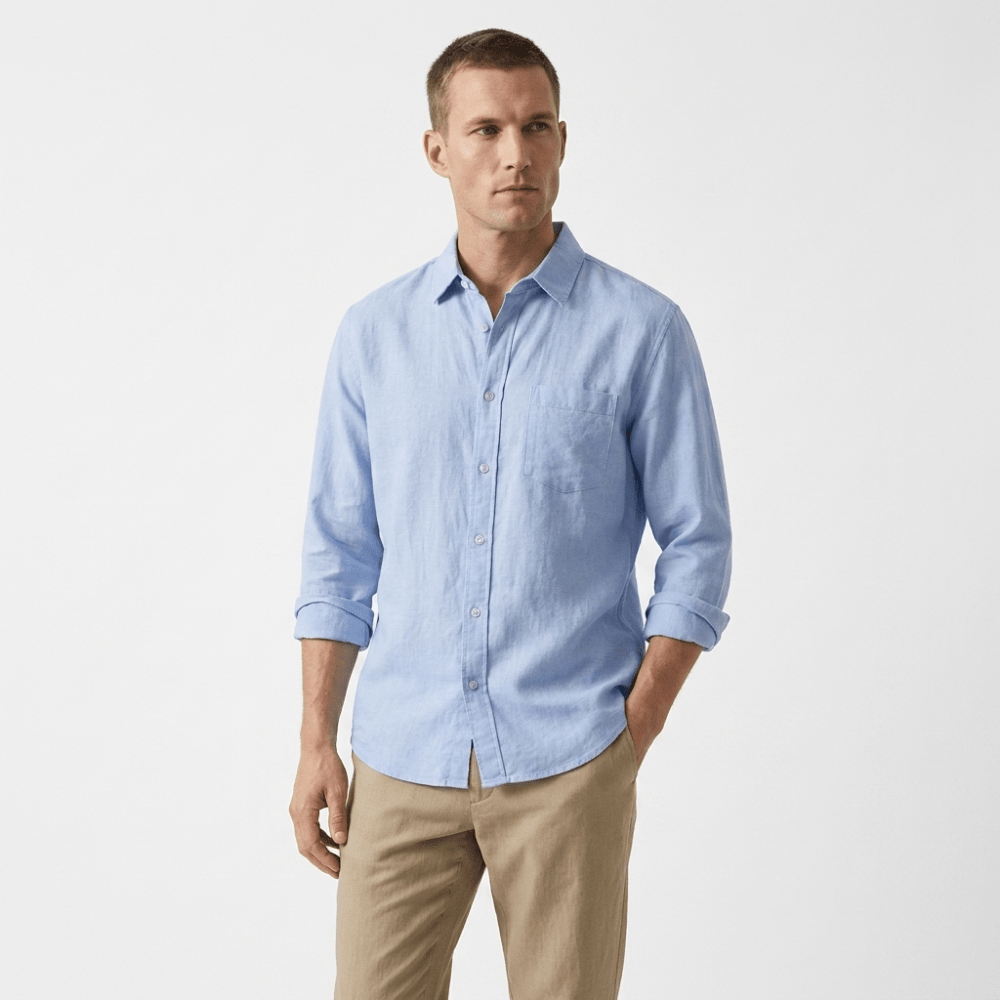 Coastline - Linen Button-Up - Hilltop Nord