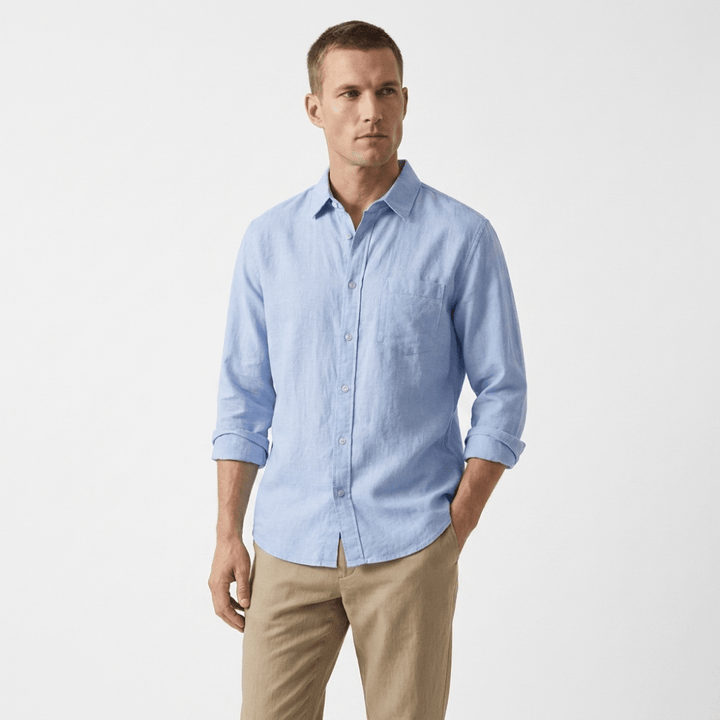 Coastline - Linen Button-Up - Hilltop Nord