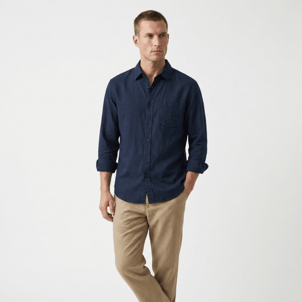 Coastline - Linen Button-Up - Hilltop Nord