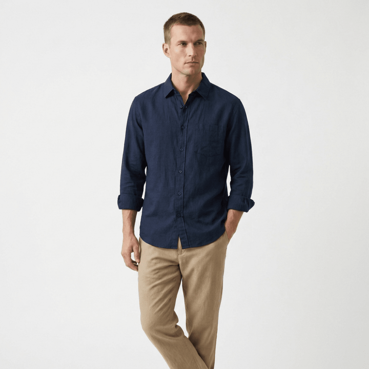 Coastline - Linen Button-Up - Hilltop Nord