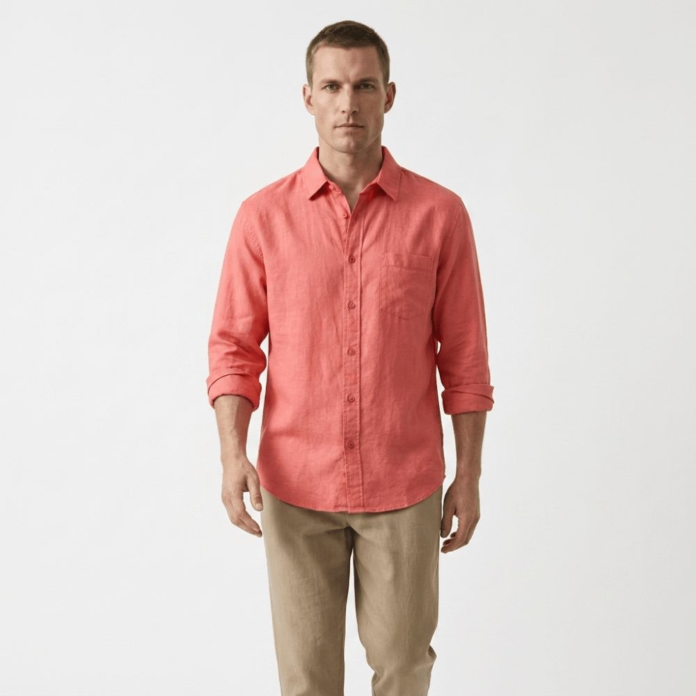Coastline - Linen Button-Up - Hilltop Nord