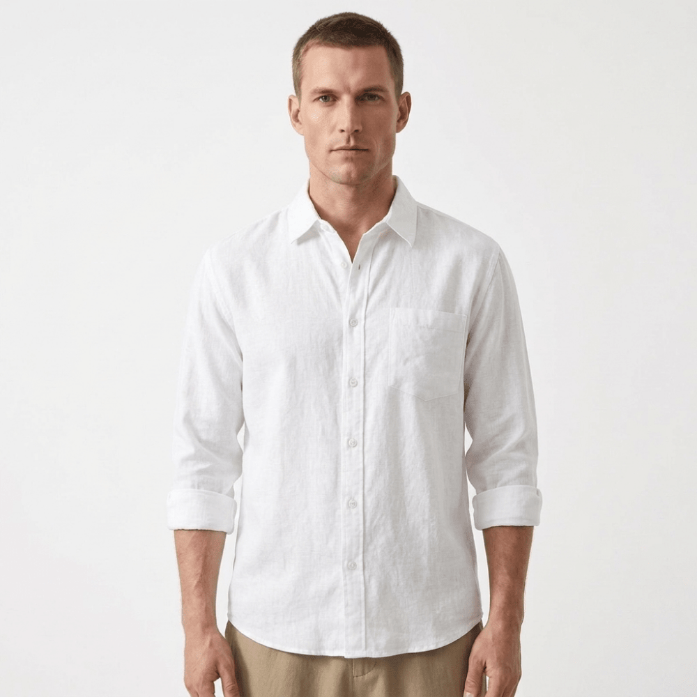 Coastline - Linen Button-Up - Hilltop Nord