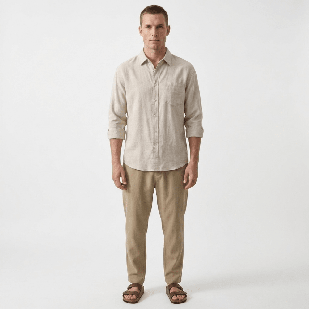 Coastline - Linen Button-Up - Hilltop Nord