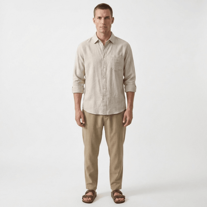 Coastline - Linen Button-Up - Hilltop Nord