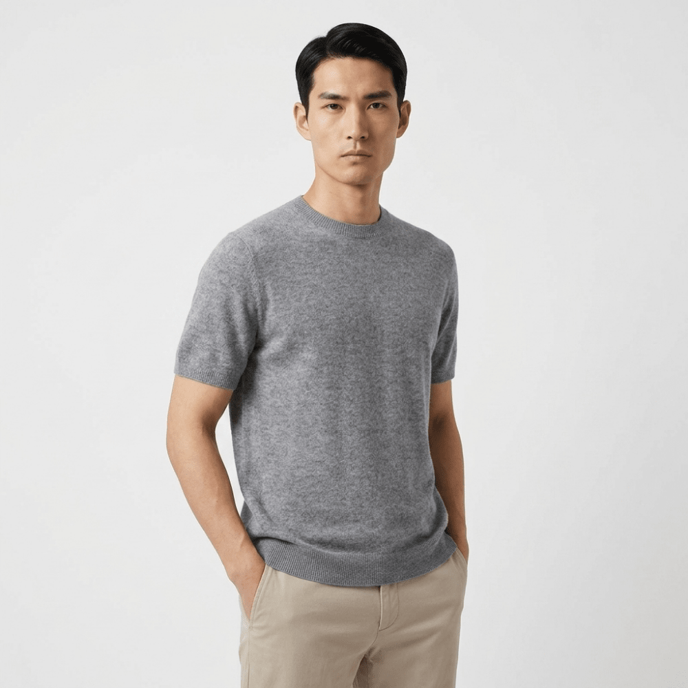Milo – Wool Knit T-Shirt - Hilltop Nord