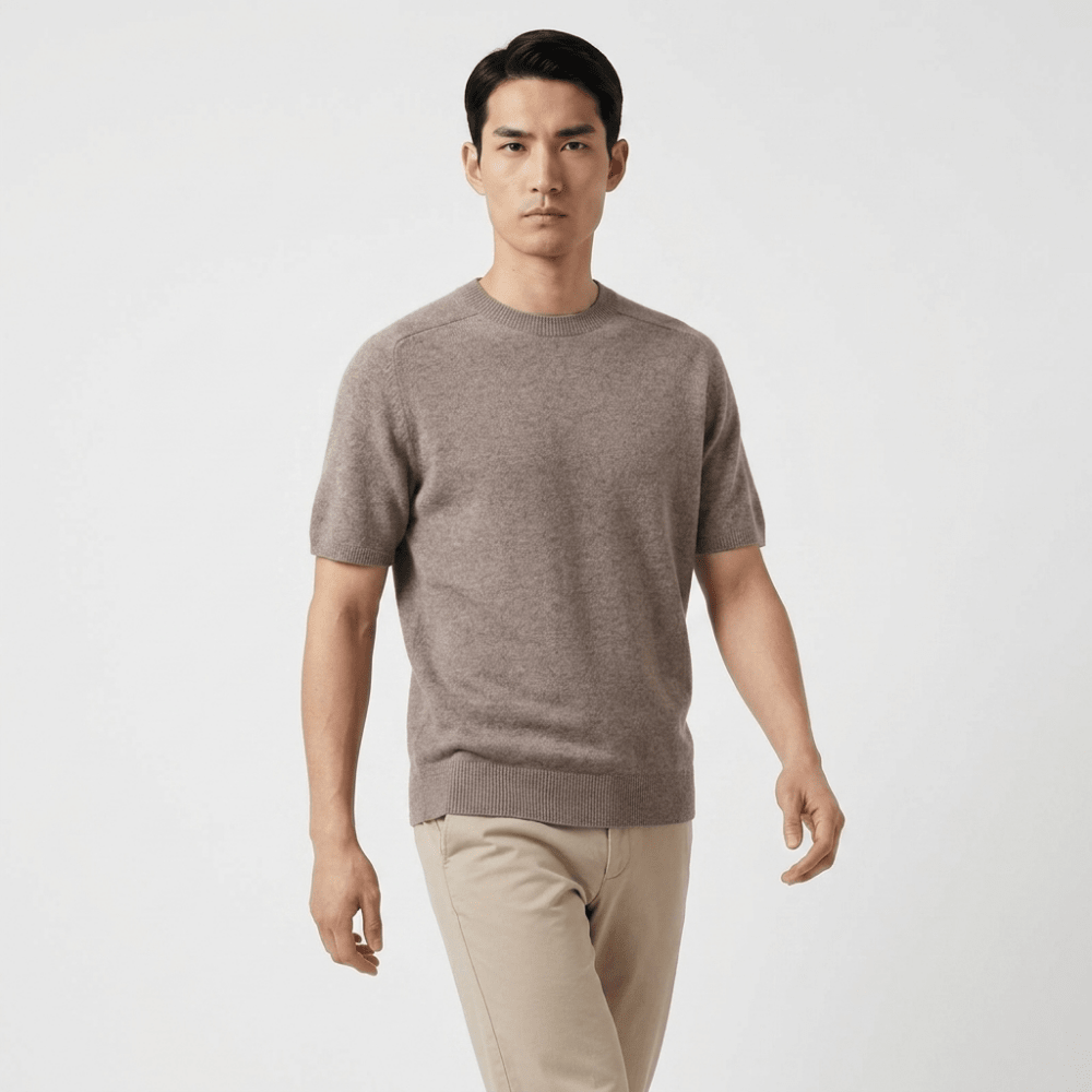 Milo – Wool Knit T-Shirt - Hilltop Nord