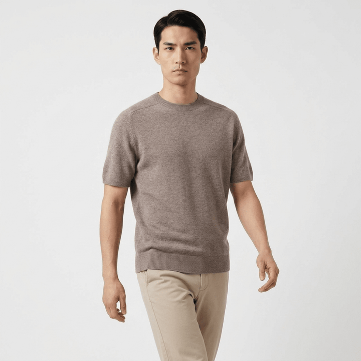 Milo – Wool Knit T-Shirt - Hilltop Nord