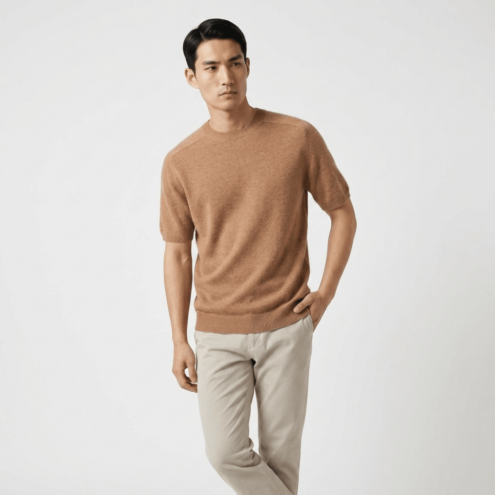 Milo – Wool Knit T-Shirt - Hilltop Nord