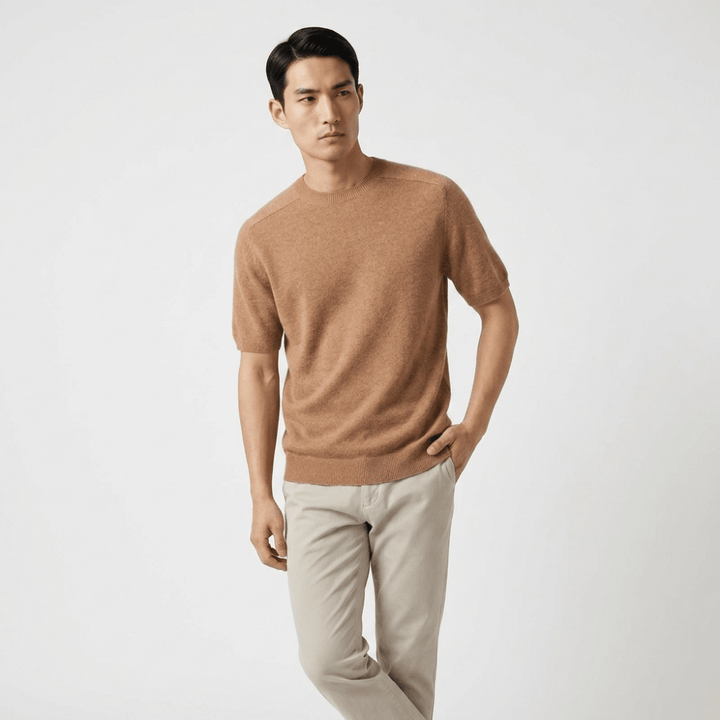 Milo – Wool Knit T-Shirt - Hilltop Nord