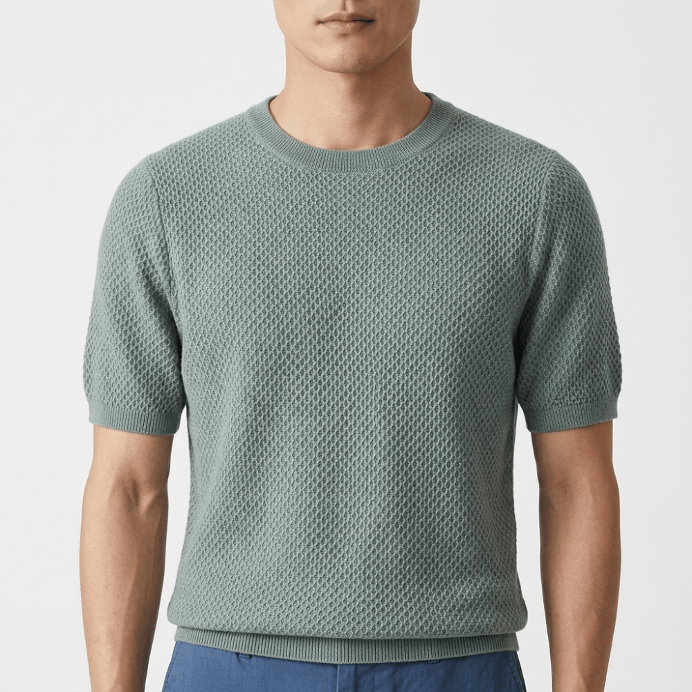 Crestwood - Wool Textured Knit Tee - Hilltop Nord