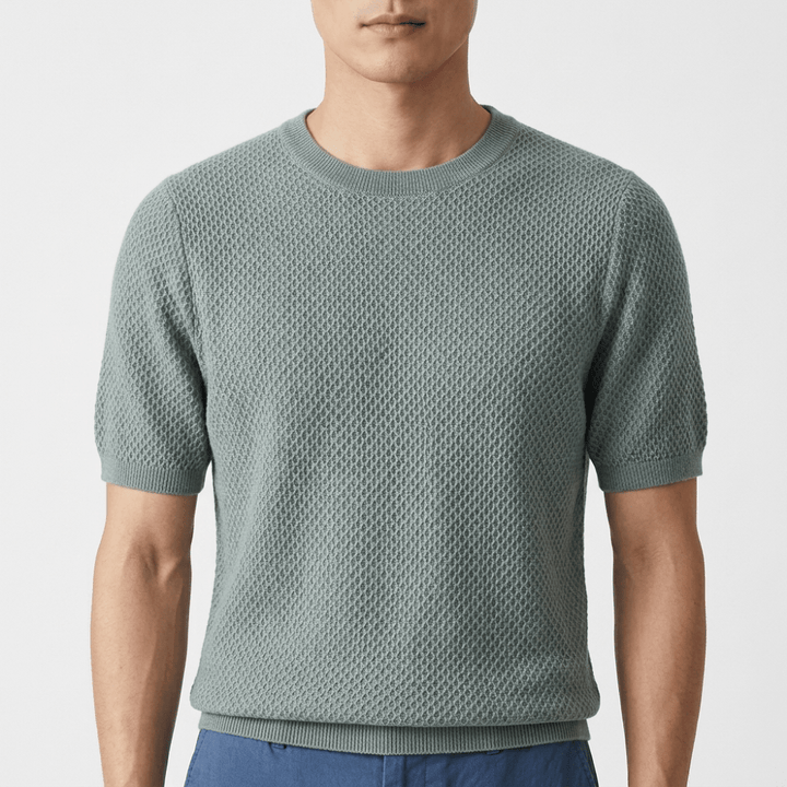 Crestwood - Wool Textured Knit Tee - Hilltop Nord