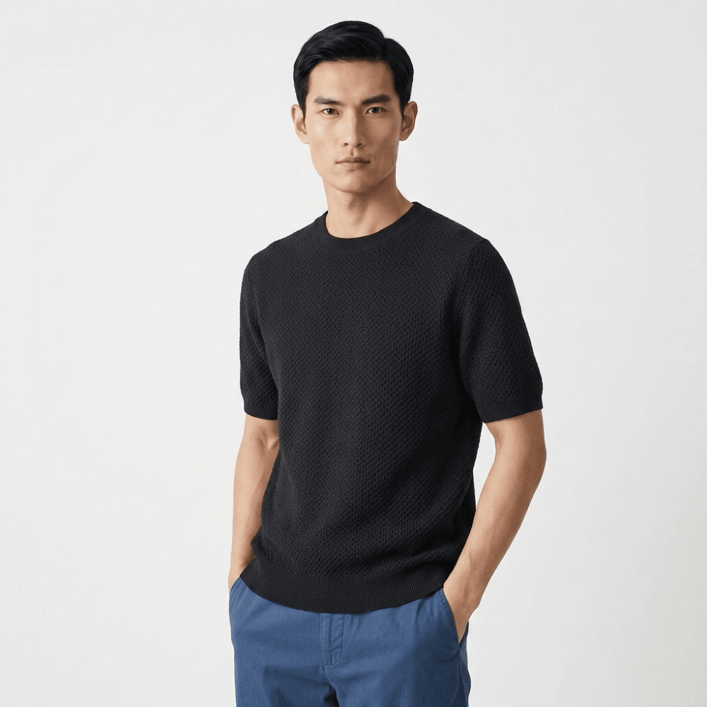 Crestwood - Wool Textured Knit Tee - Hilltop Nord