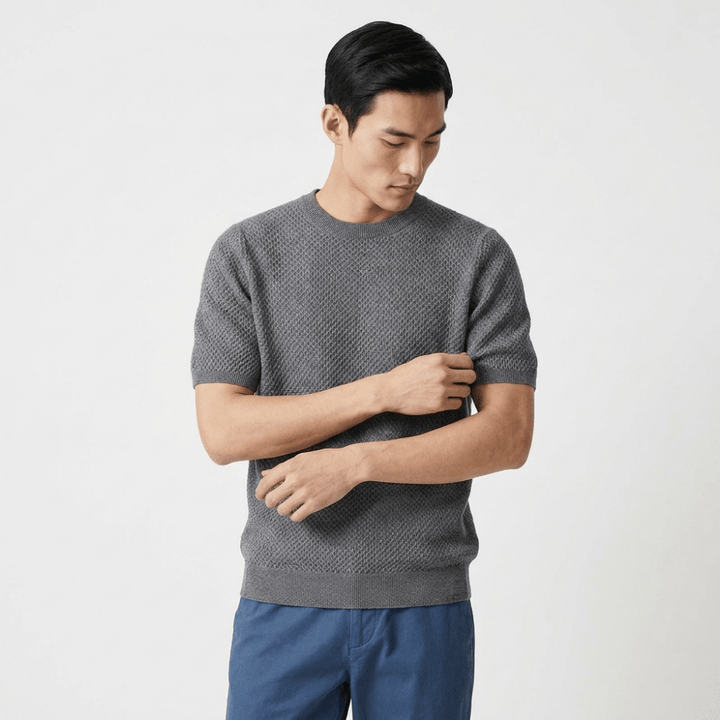 Crestwood - Wool Textured Knit Tee - Hilltop Nord