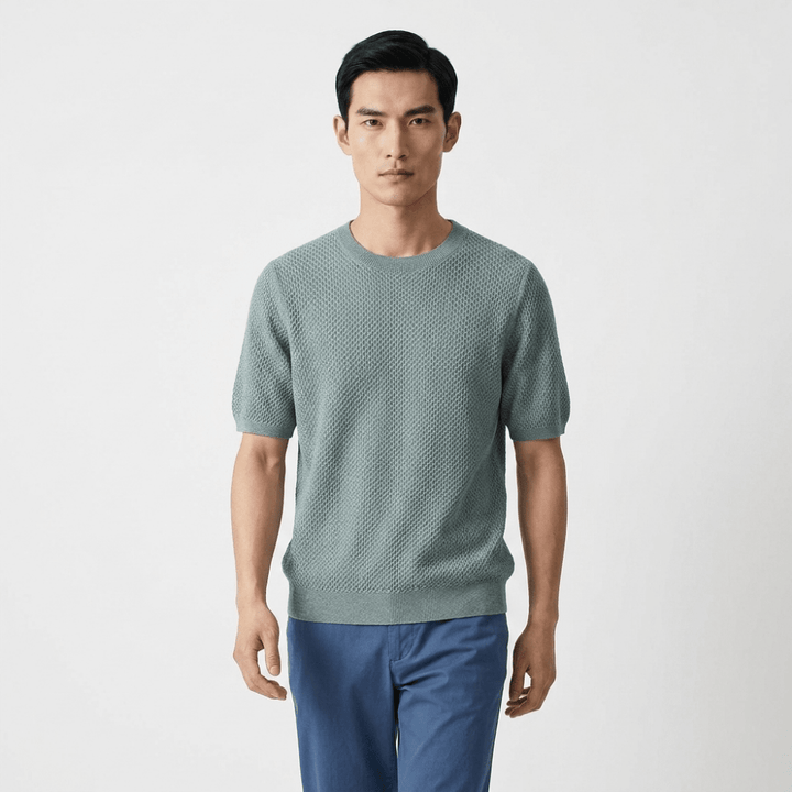 Crestwood - Wool Textured Knit Tee - Hilltop Nord