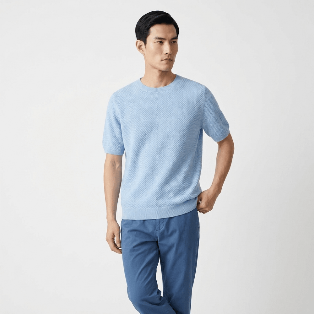 Crestwood - Wool Textured Knit Tee - Hilltop Nord