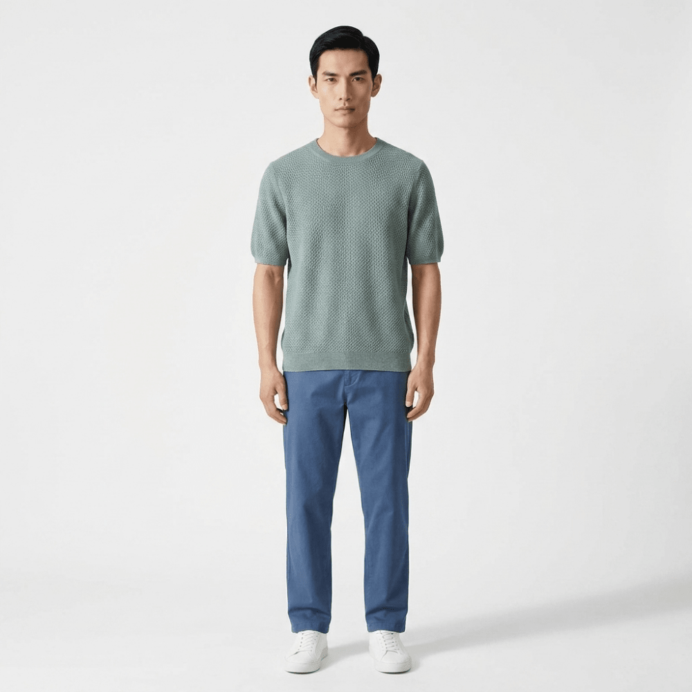 Crestwood - Wool Textured Knit Tee - Hilltop Nord