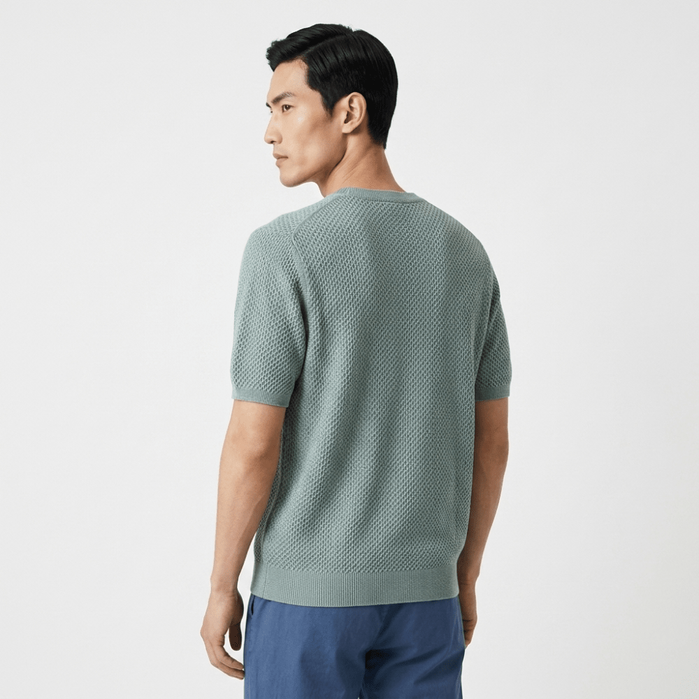 Crestwood - Wool Textured Knit Tee - Hilltop Nord