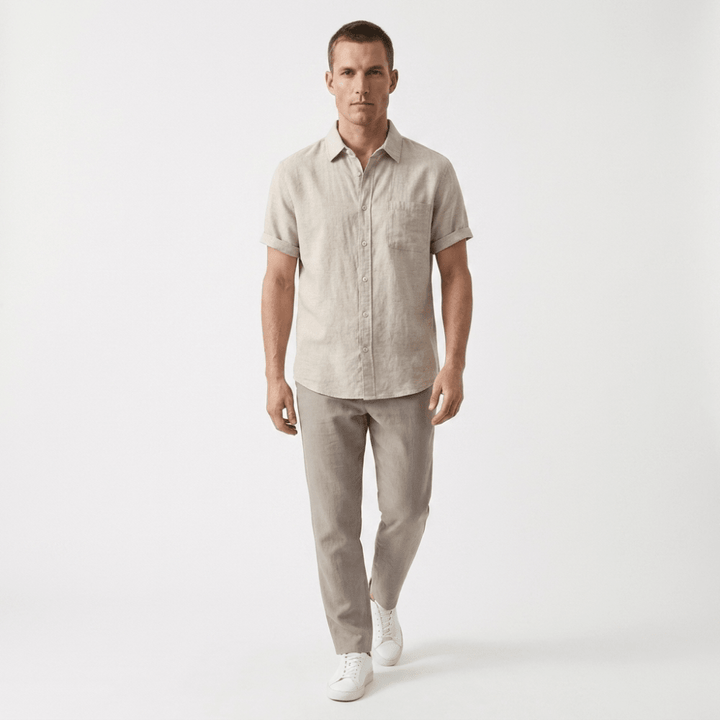 Coastline - Linen Short Sleeve - Hilltop Nord