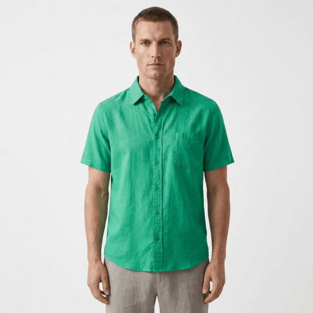 Coastline - Linen Short Sleeve - Hilltop Nord