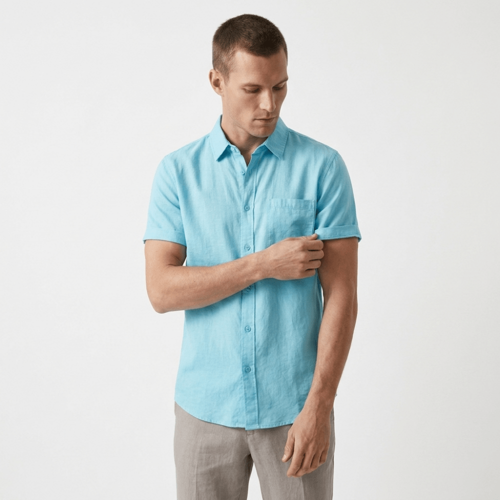 Coastline - Linen Short Sleeve - Hilltop Nord