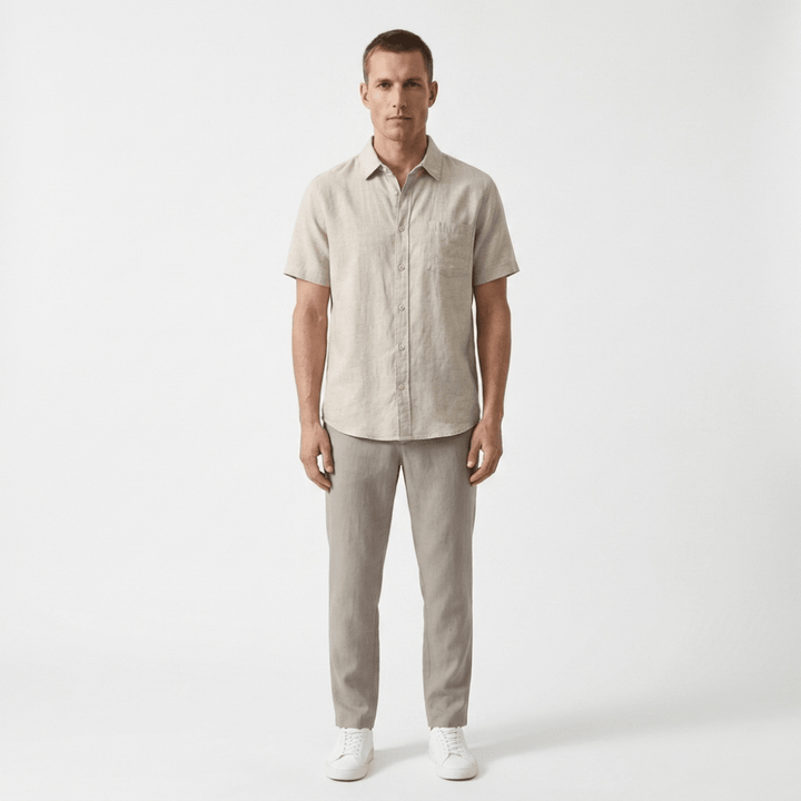 Coastline - Linen Short Sleeve - Hilltop Nord