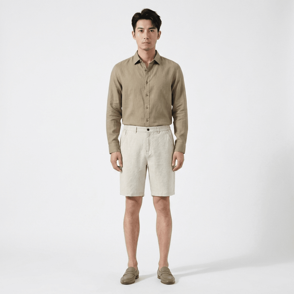 Marlow - Linen Shorts - Hilltop Nord