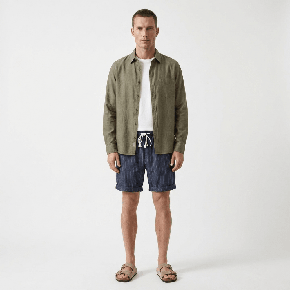 Taylor - Linen Shorts - Hilltop Nord