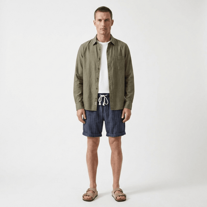Taylor - Linen Shorts - Hilltop Nord