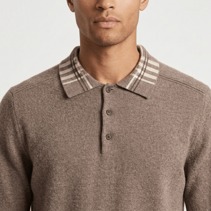 Barron – Wool Polo Sweater - Hilltop Nord
