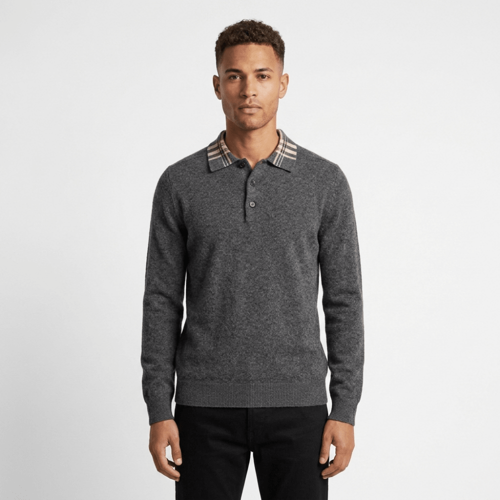 Barron – Wool Polo Sweater - Hilltop Nord